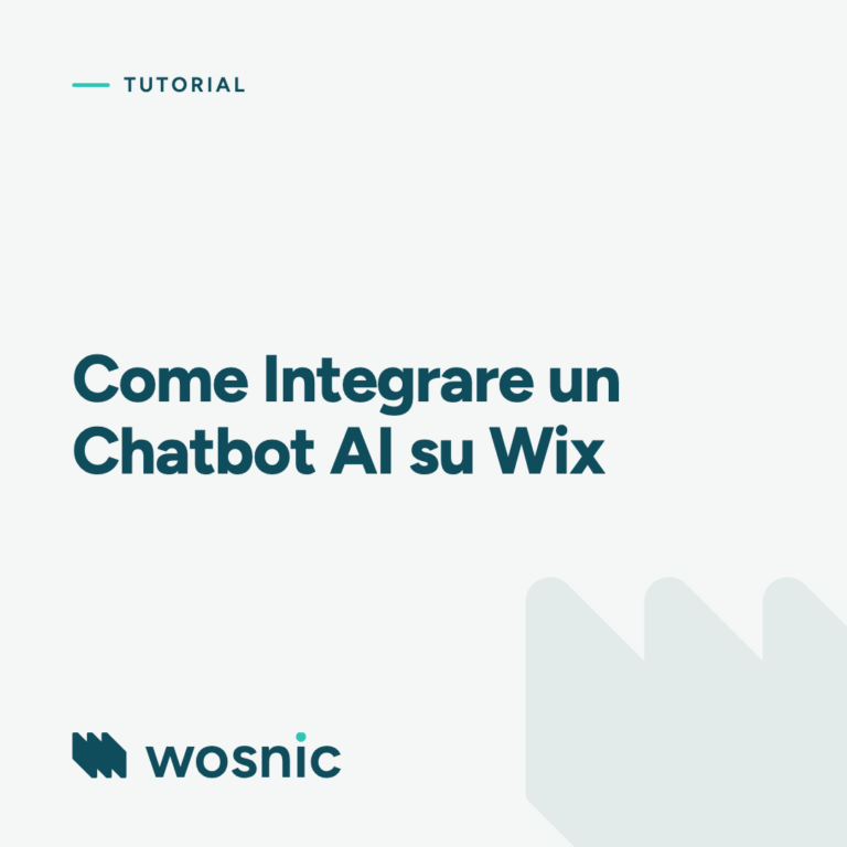 Come Integrare un Chatbot AI su Wix